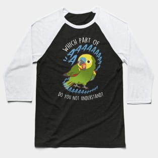 Blue-Fronted Amazon Parrot Aaaa Baseball T-Shirt